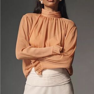 Anthropologie Peach Blouse